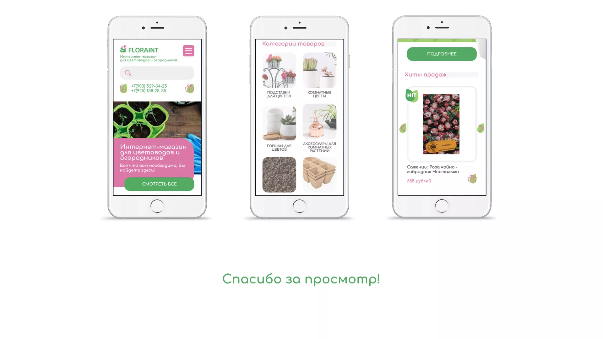 Создание логотипа и интернет-магазина «FLORAINT» в Лузе