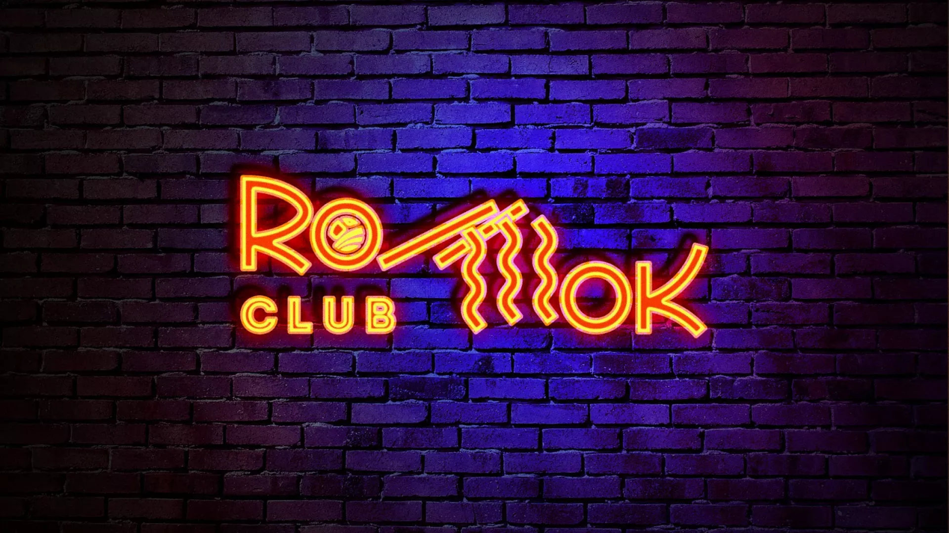Разработка интерьерной вывески суши-бара «Roll Wok Club» в Лузе